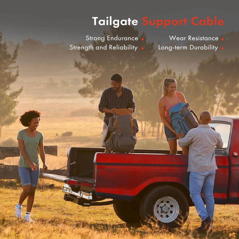 2Pcs Tailgate Support Cable for Toyota Tundra 2000-2006 Driver & Passenger Side