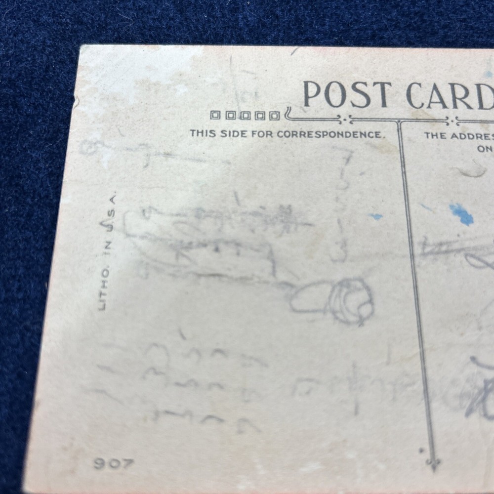 george washington stamp Two Cent Postmark 1927 Christmas Postcard
