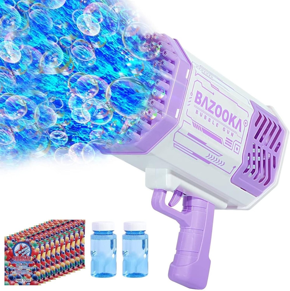 Bubble Gun with Colorful Light Effects