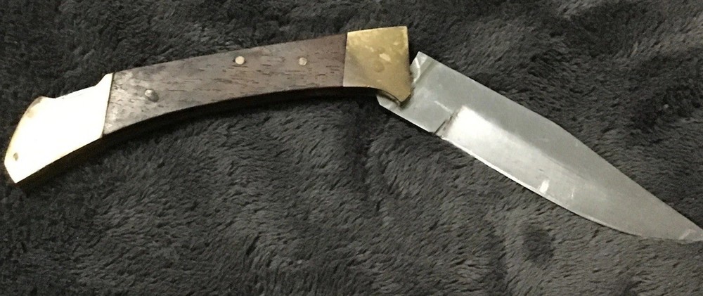 Folding Knife 4” Blade Pakistan Stainless & Sheath