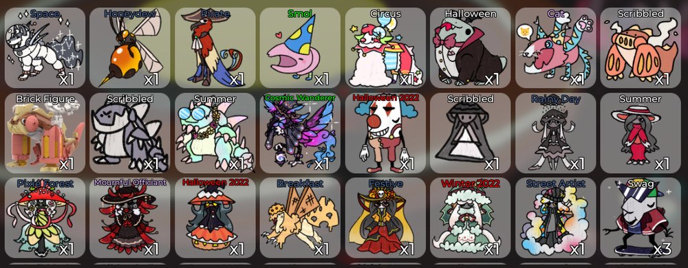 Skins (see discription) (Doodle World Roblox)