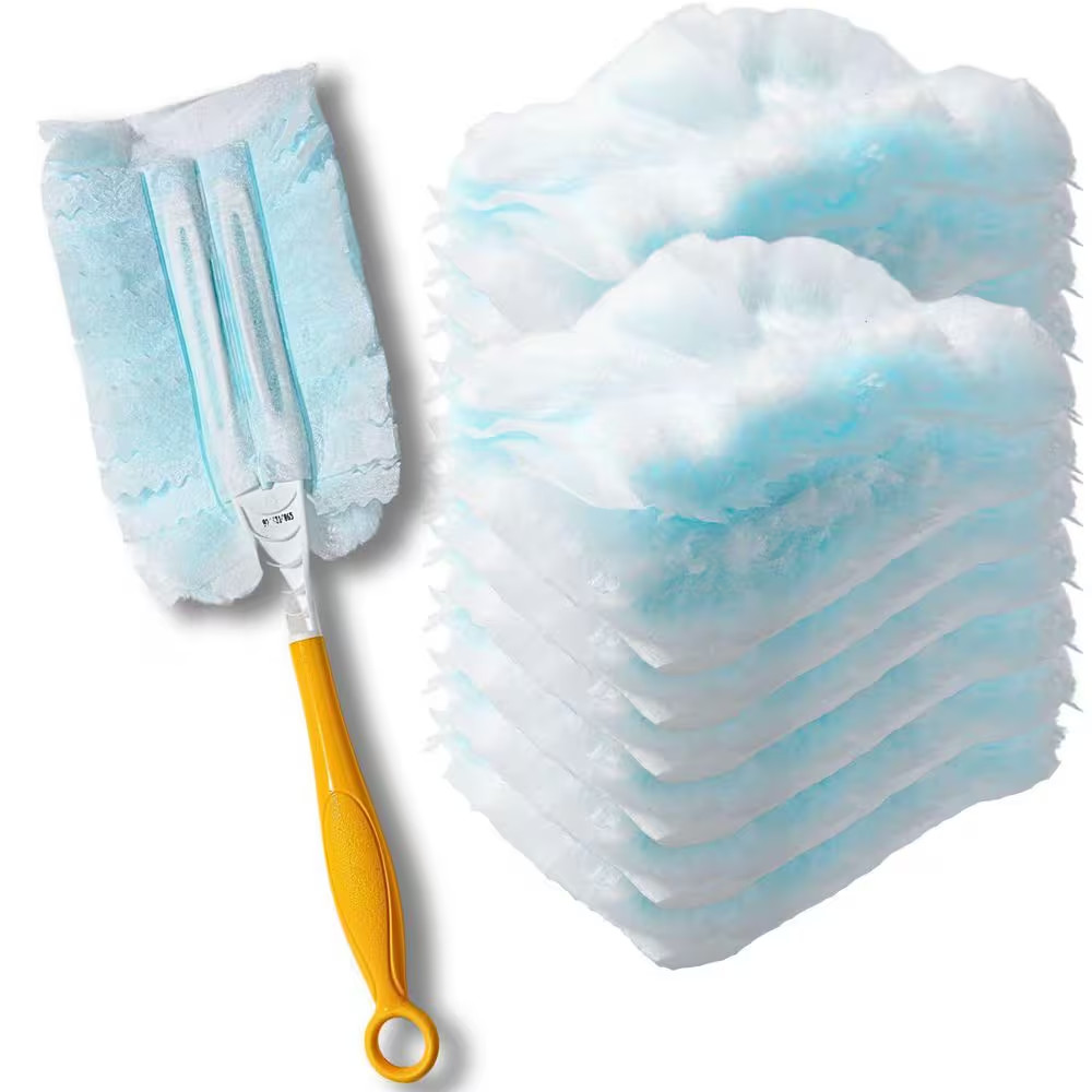 Blue Static Duster Refills with Disposable Replacement Heads for Electronics Fur