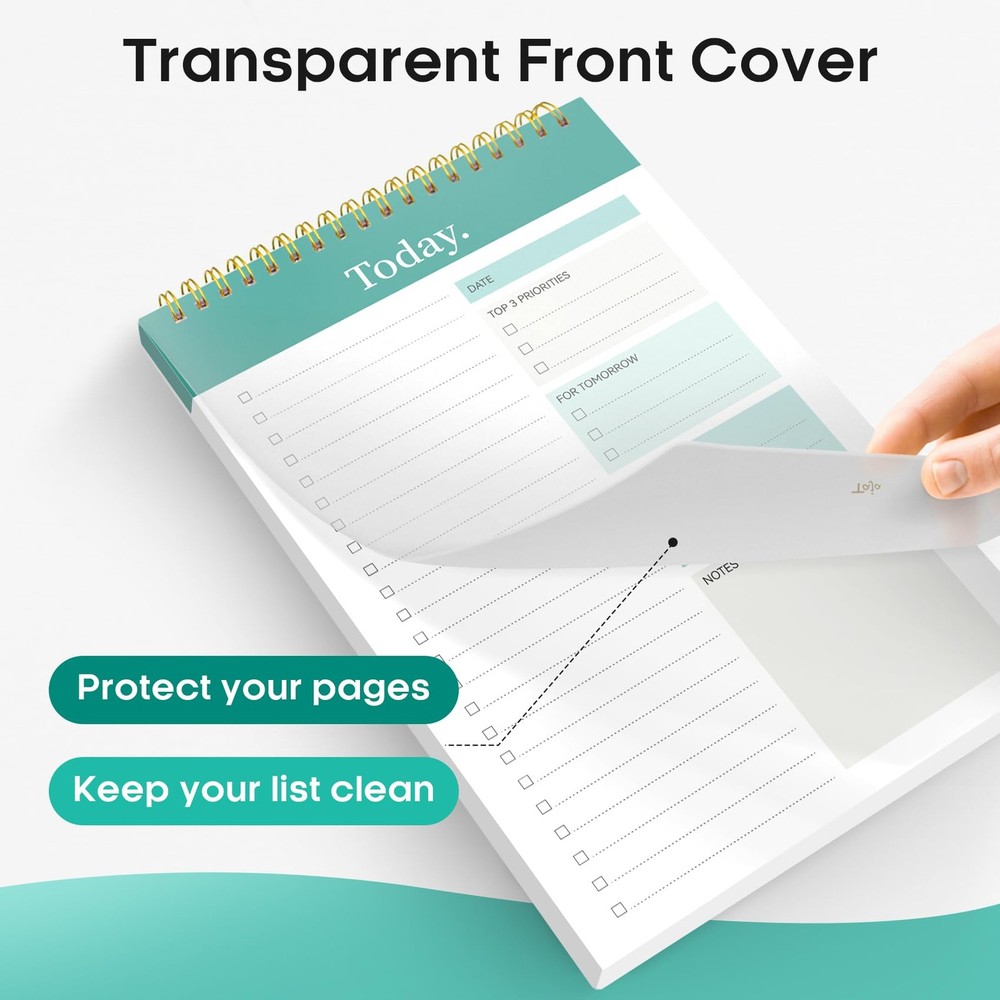 To Do List Notepad - To Do List Notebook for Work with 52 Sheets, 9.8" x 6.5"...