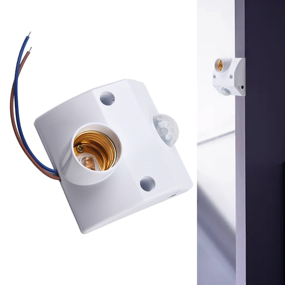 Premium Performance PIR Motion Sensor Light Socket for E27 Bulbs AC110 240V