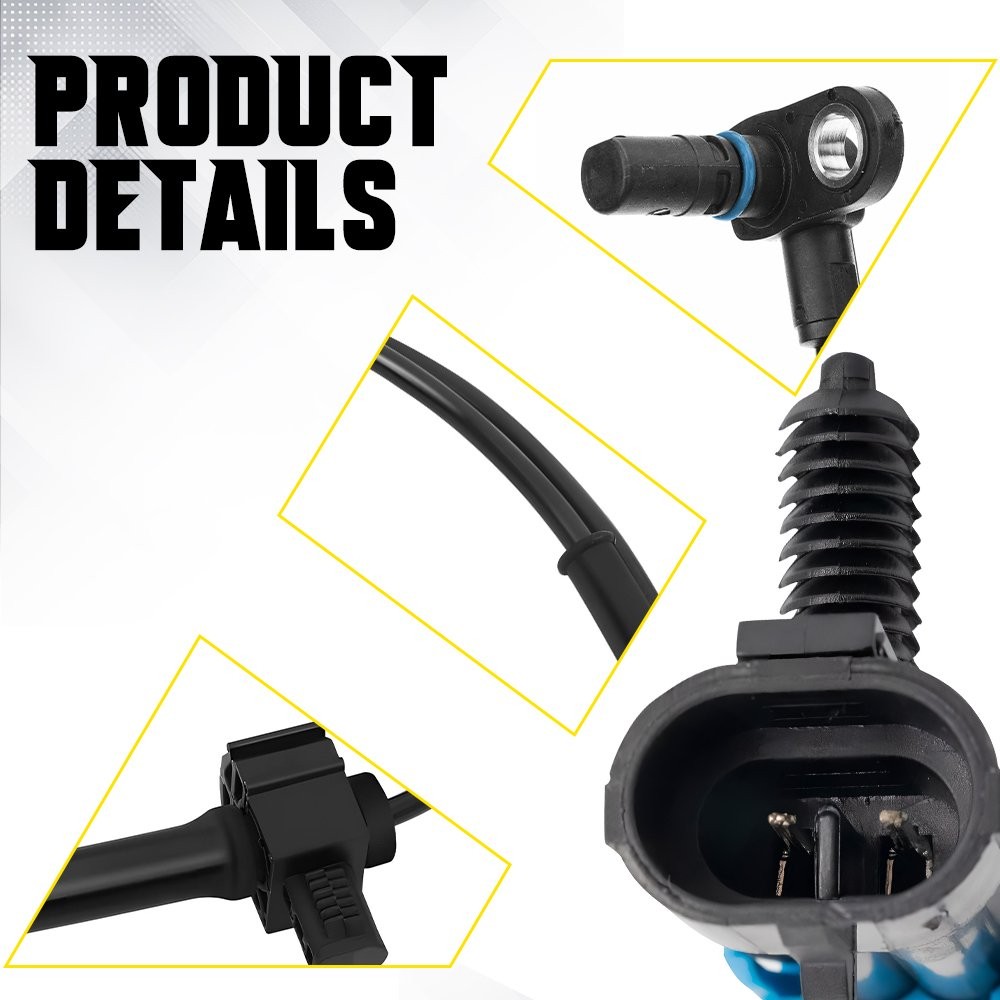 Fits 2007-2013 Chevy Silverado 1500 2X Rear ABS Wheel Speed Sensor Left & Right