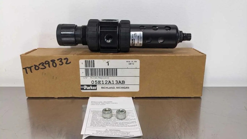 Parker 05E12A13AB Filter/Regulator 1/4" NPT 150PSI