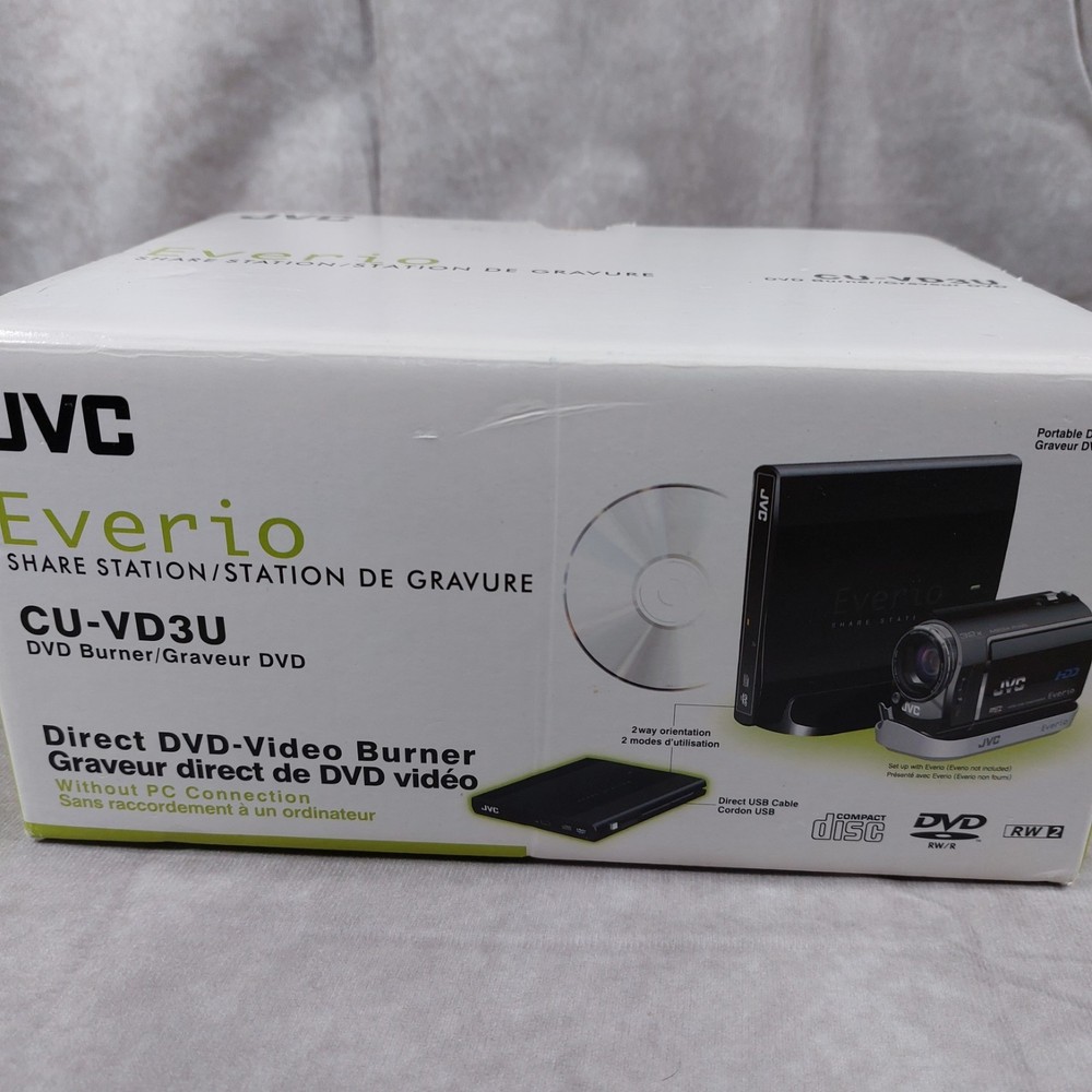 JVC Everio CU-VD3U Share Station Direct DVD Video Burner
