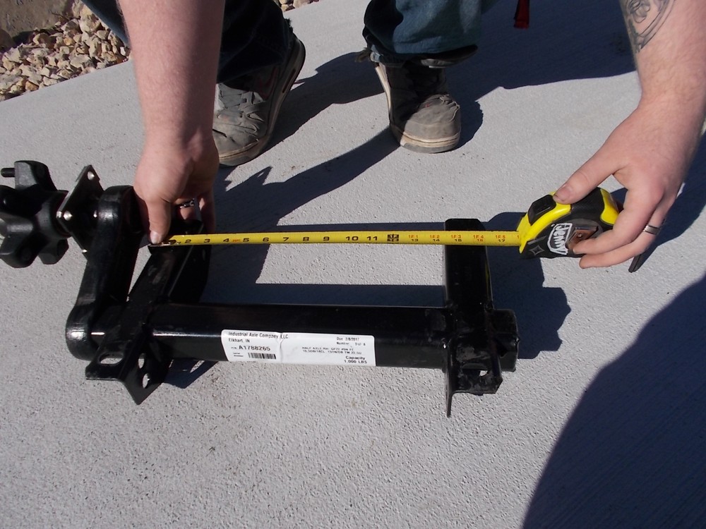 Pair of 1000# Torsion half axles w 22 UP Start angle Trailer Lower Deck Camper