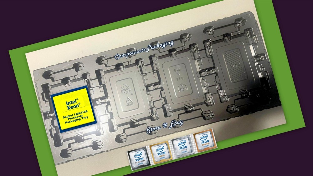 3 Intel Xeon Silver Bronze CPU Tray for Socket LGA4189 Processor - Fits 12 CPUs