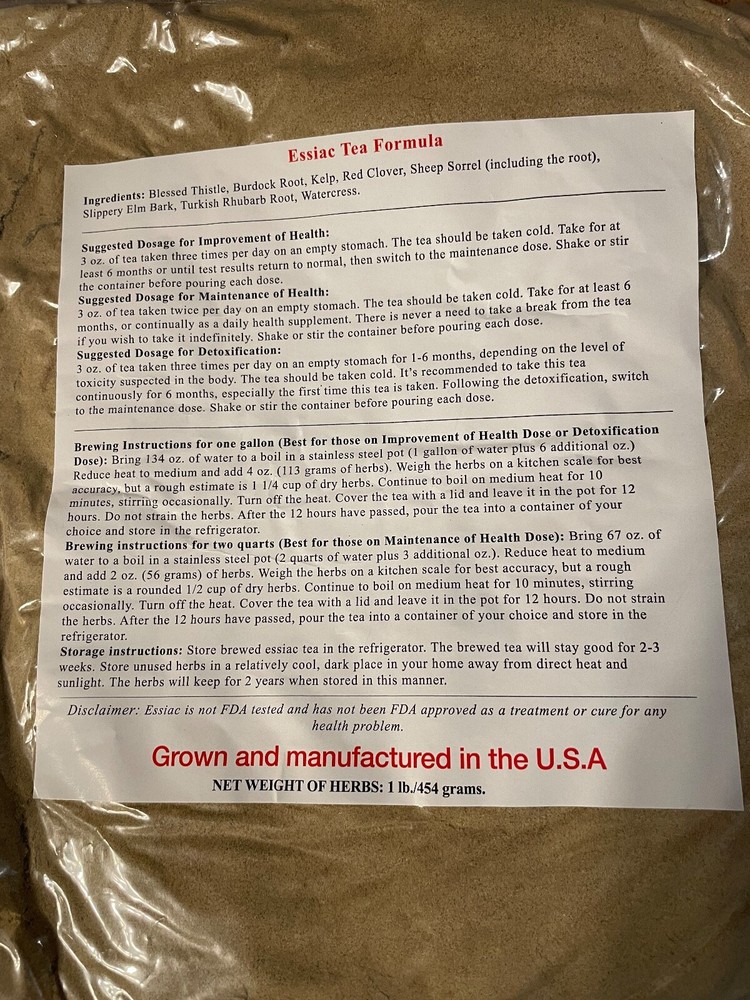 Original Essiac Tea 8 herb formula