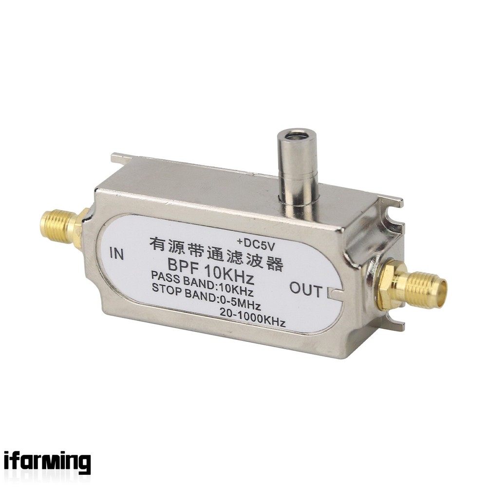 10KHz BPF Single Power Supply Active Bandpass Filter 45dB Suppression RF