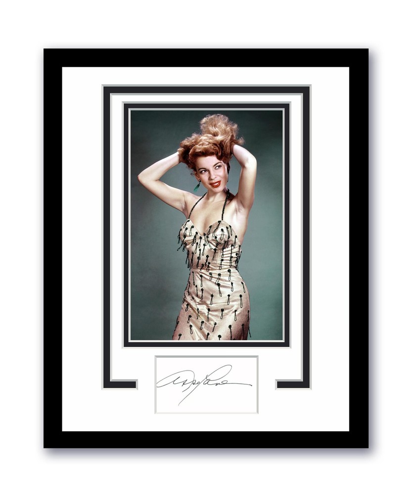 Abbe Lane Autographed Signed 11x14 Framed Photo ACOA