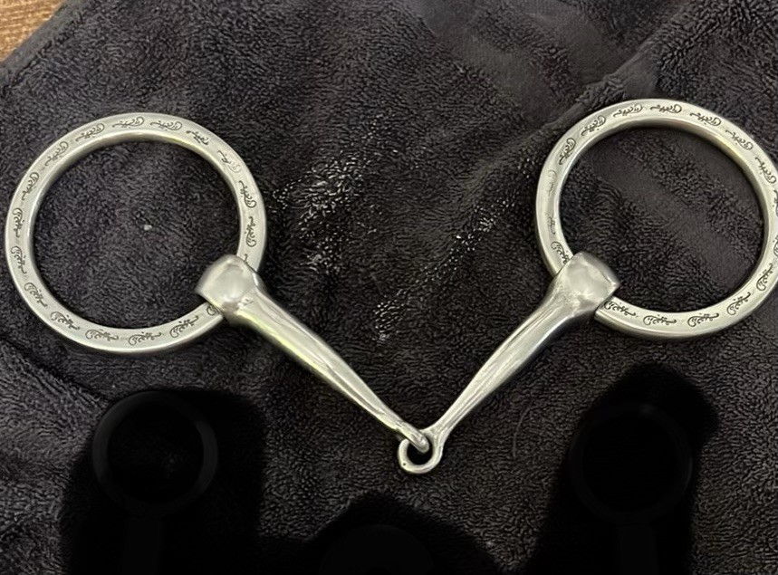 ~**Vintage**~ Sliester Engraved Ring Snaffle Bit!!