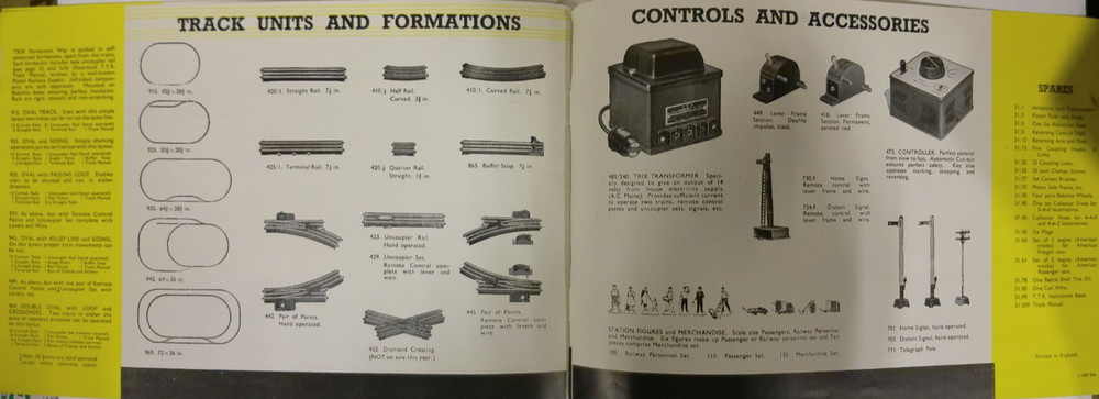 Trix Twin Railway 1948 Foldout Catalog