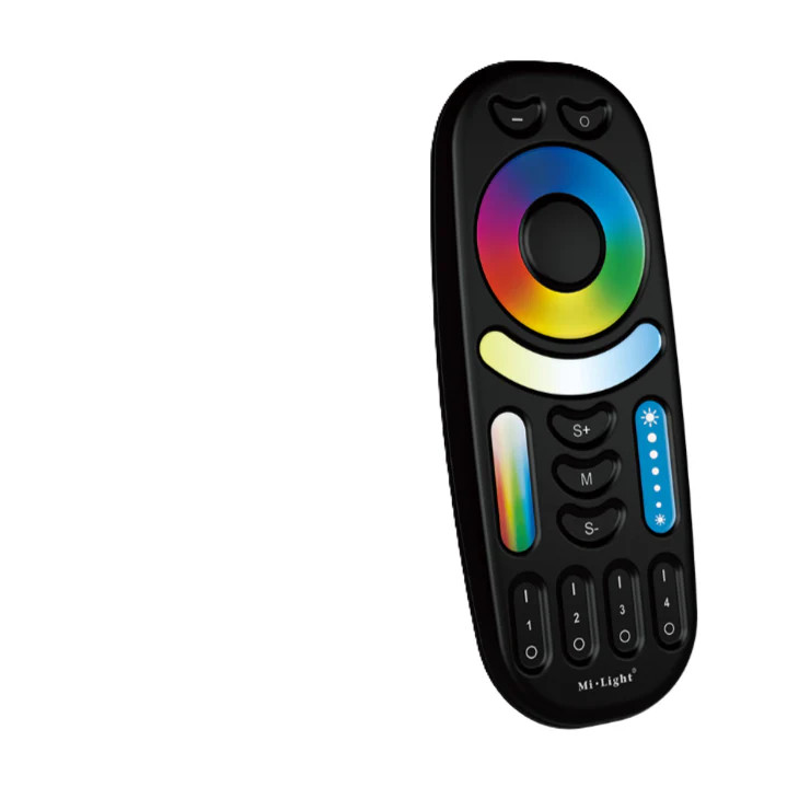 FUT092-B - 4-Zone RGB+CCT Remote Black