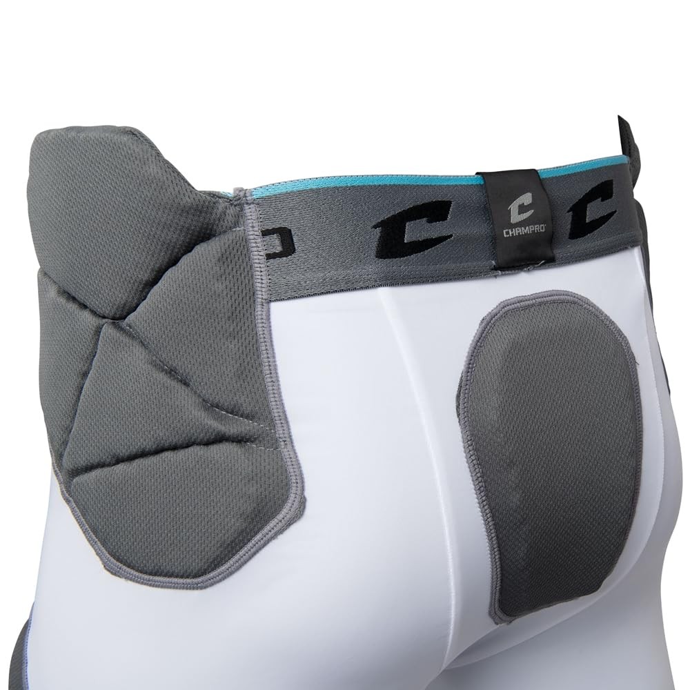 Champro Tri Flex 7 Pad Girdle Small White Flexible Compression Protection Gear