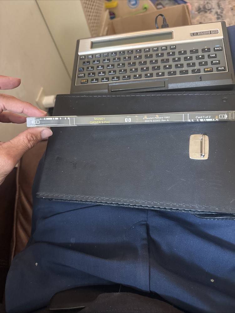 Hewitt Packard 75C HP Computer Calculator With Case