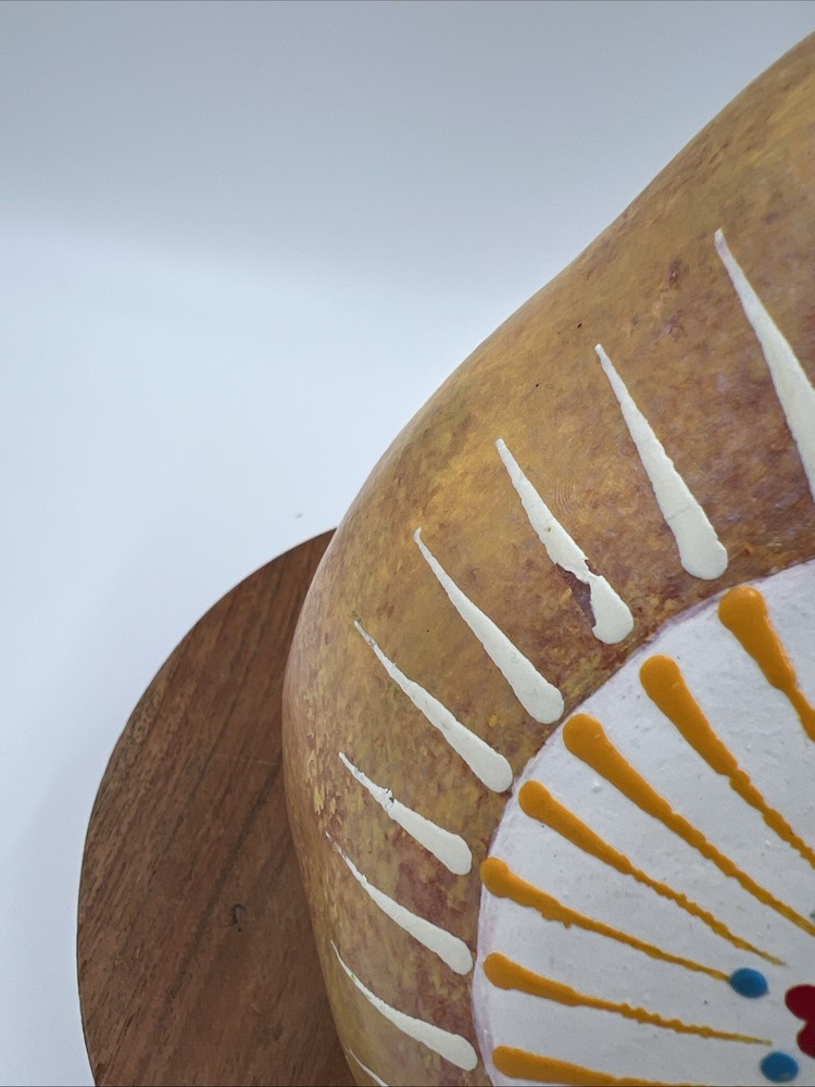 Hand painted Gourd With Cross