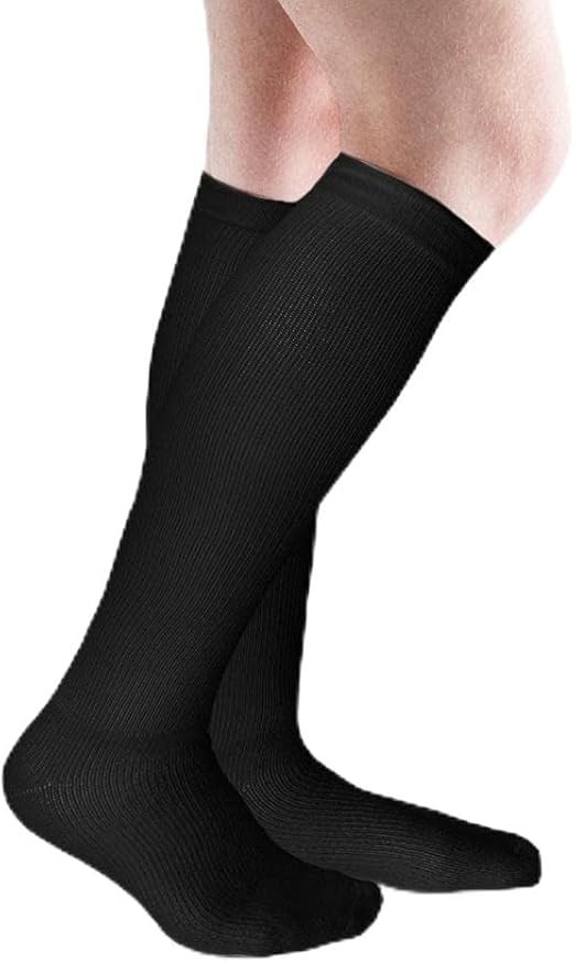 Venactive Graduated Compression Diabetic Socks, 15-20mmHg (Size: M) Black