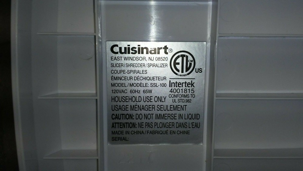 Replacement Motor Unit Only for Cuisinart SSL-100 Prep Express