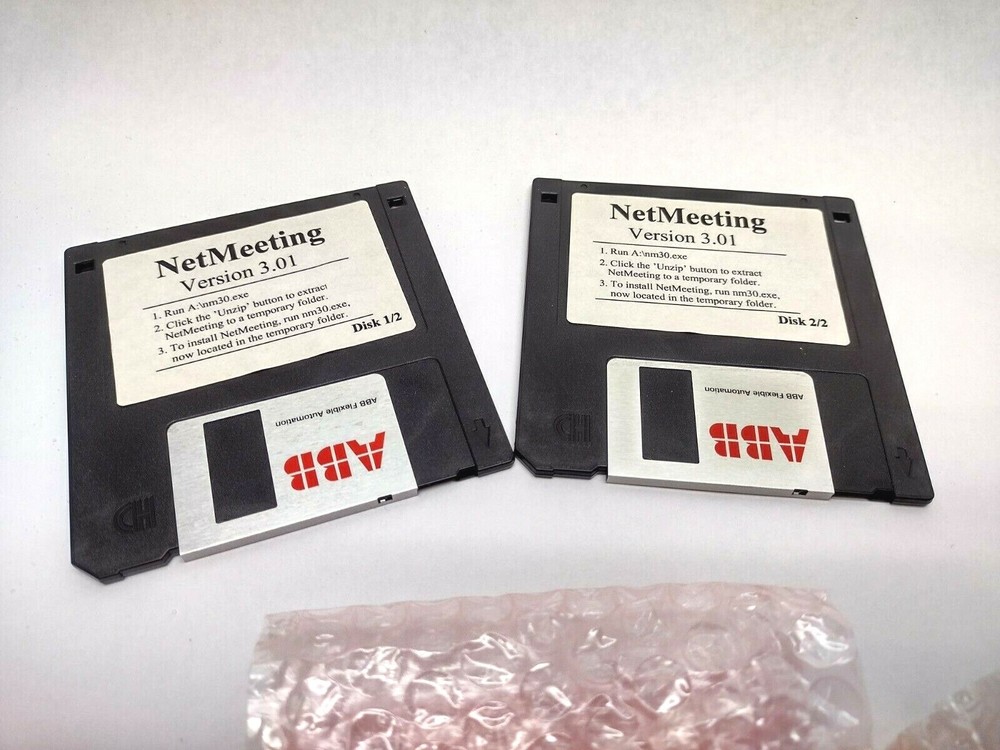 ABB NetMeeting Version 3.01 3.5 Inch Floppy 2 Disk Set