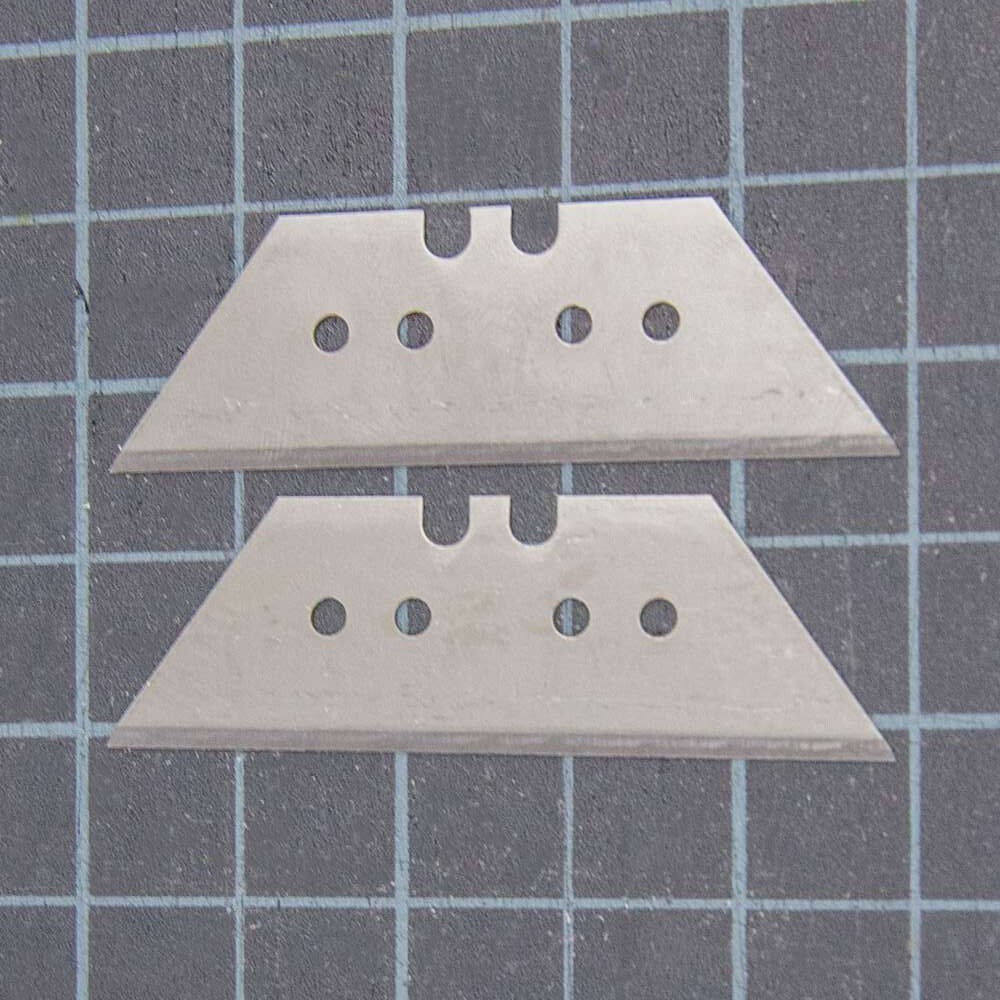 4-Hole Replacement Utility Razor Blades 8 Pack Standard Trapezoid Box Cutter