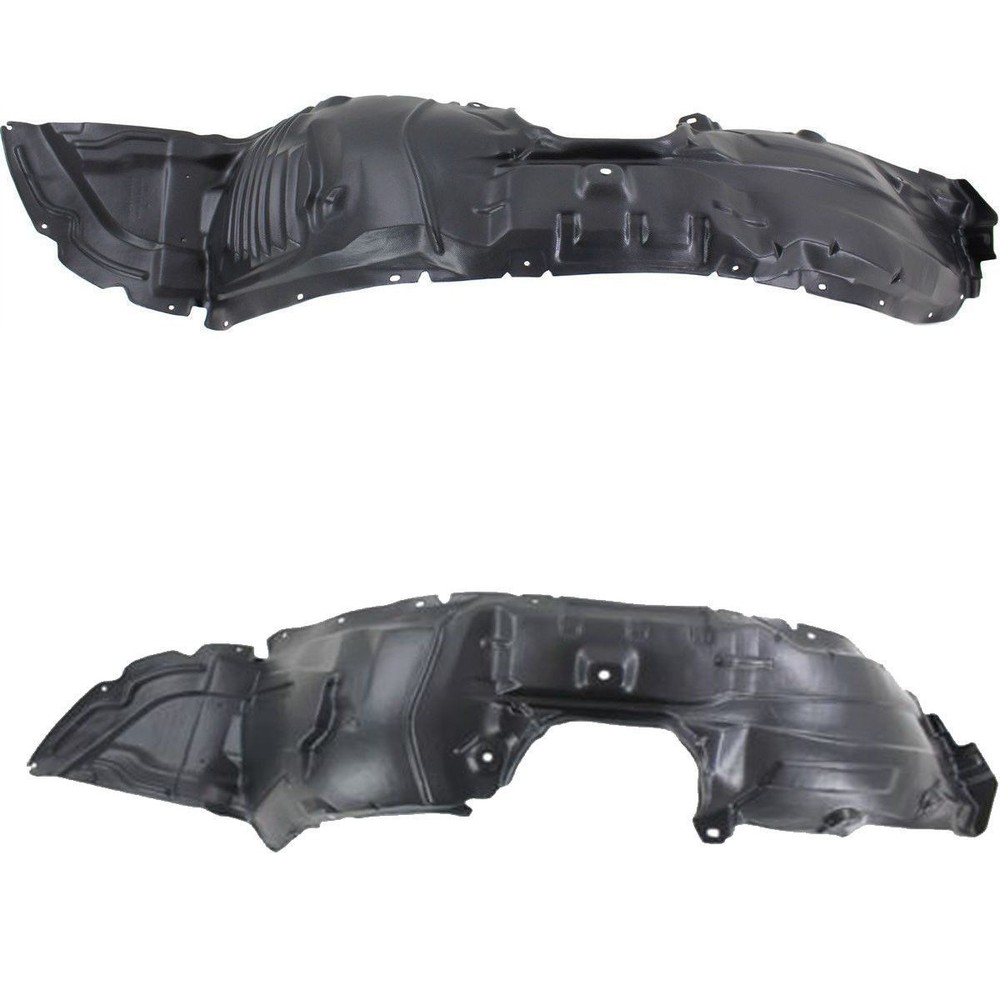 Front Left & Right Side Fender Liner Set w/ Clips For 2010-2013 Mazda 3 2.3L