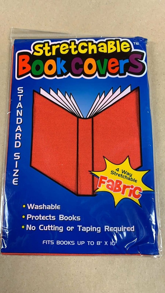 Assorted Colors Stretchable Fabric Book Cover