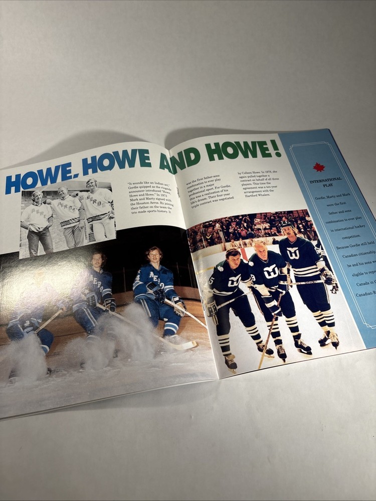 Gordie Howe 1993 65th Birthday Celebration Tour 32 Page Program Book