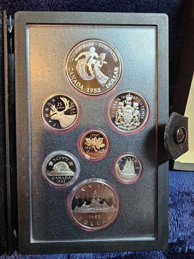 1983 CANADA SILVER DOUBLE DOLLAR PROOF SET UNIVERSITY- .375 oz. SILVER