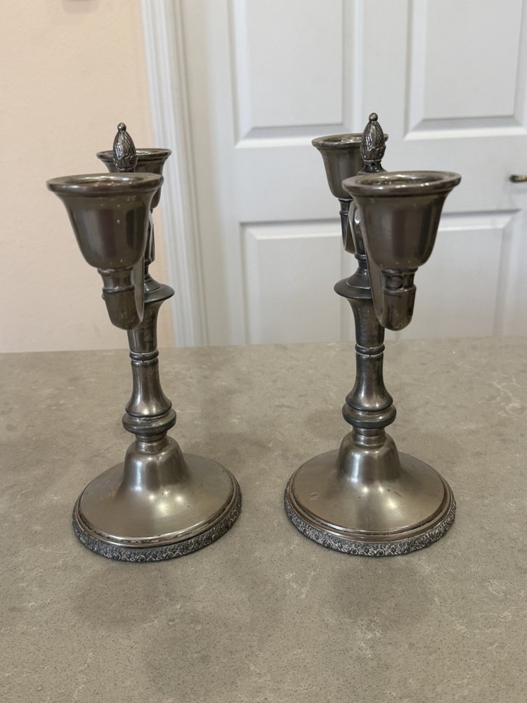 Vintage 2 Academy Silver On Candelabras