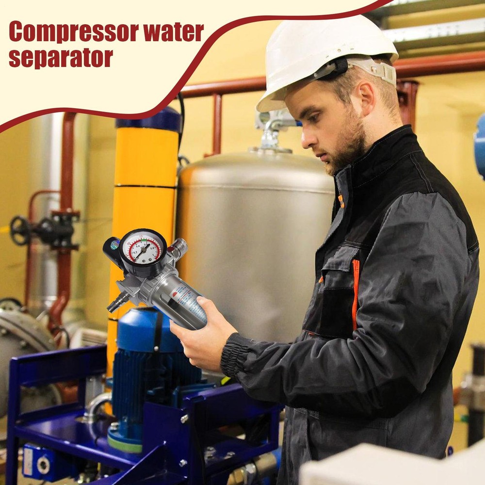 X-BULL Air Compressor Moisture Filter Water Trap Filter Regulator Separator