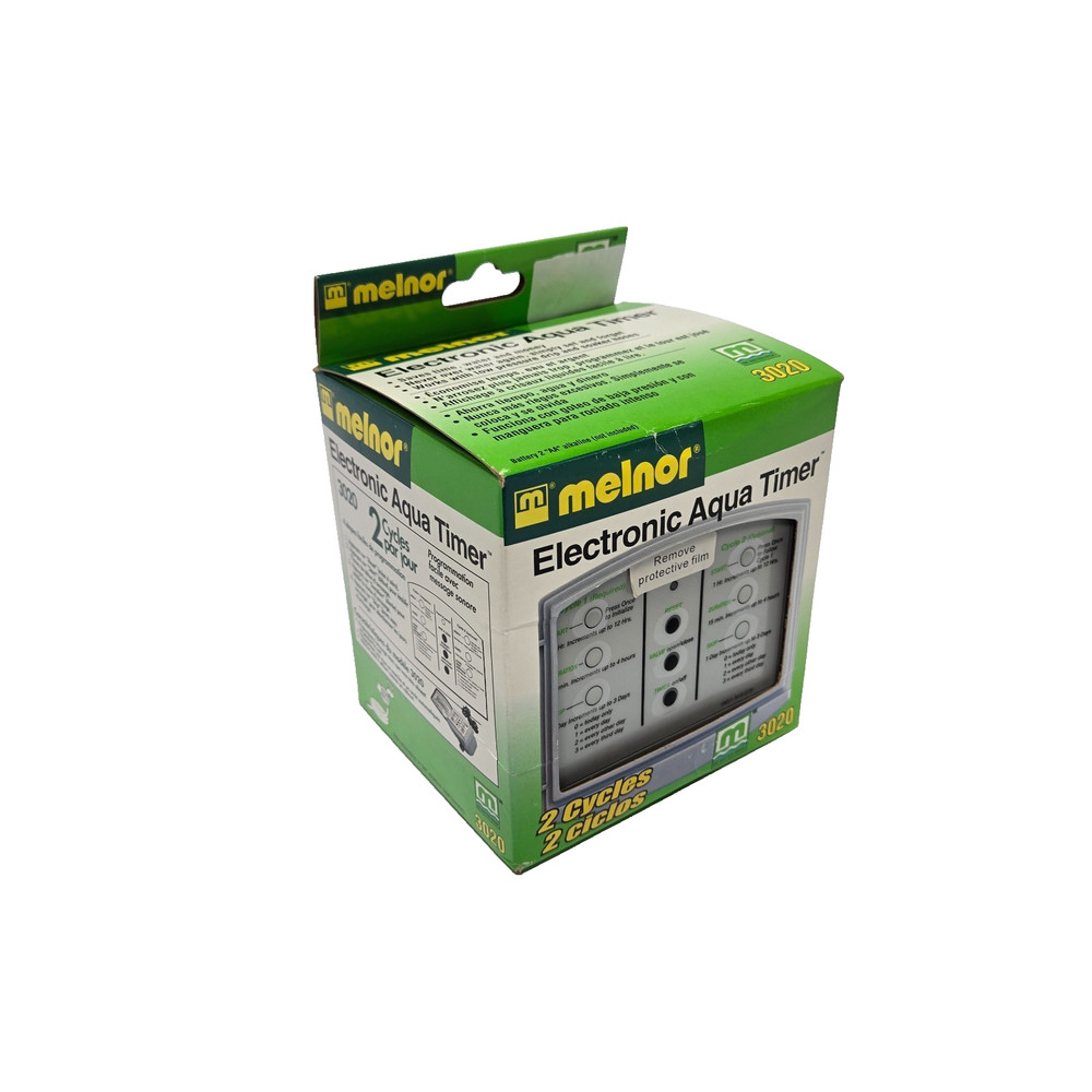 Melnor 3020 Electronic Aqua Timer 2 Cycle Programmable Water Hose Timer