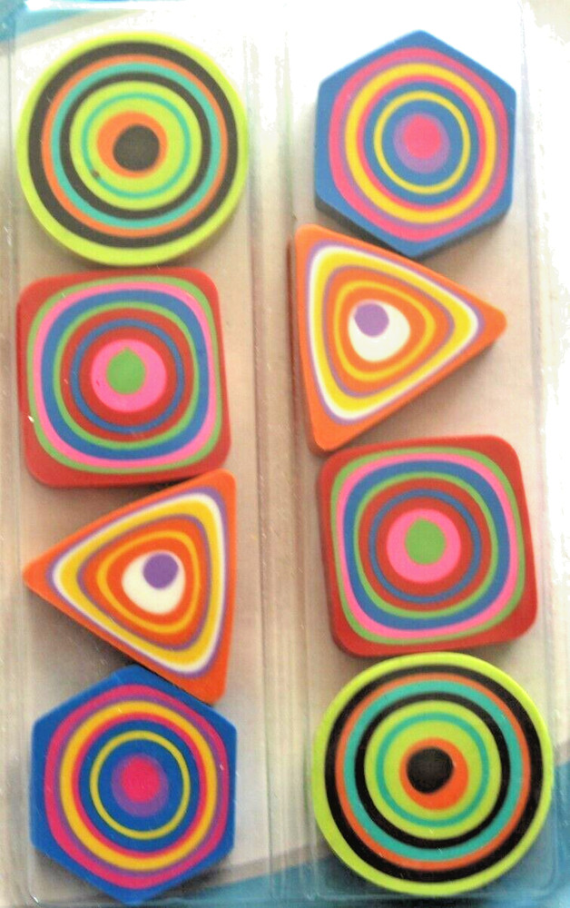 2 Packets of Novelty Erasers/Rubbers