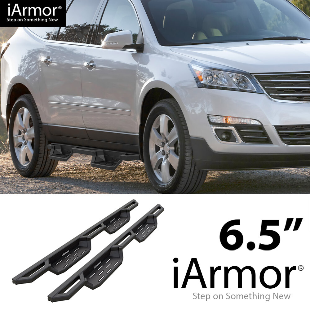APS 6.5" Pocket Step Side Armor Square for 07-17 Chevy Traverse Buick Enclave