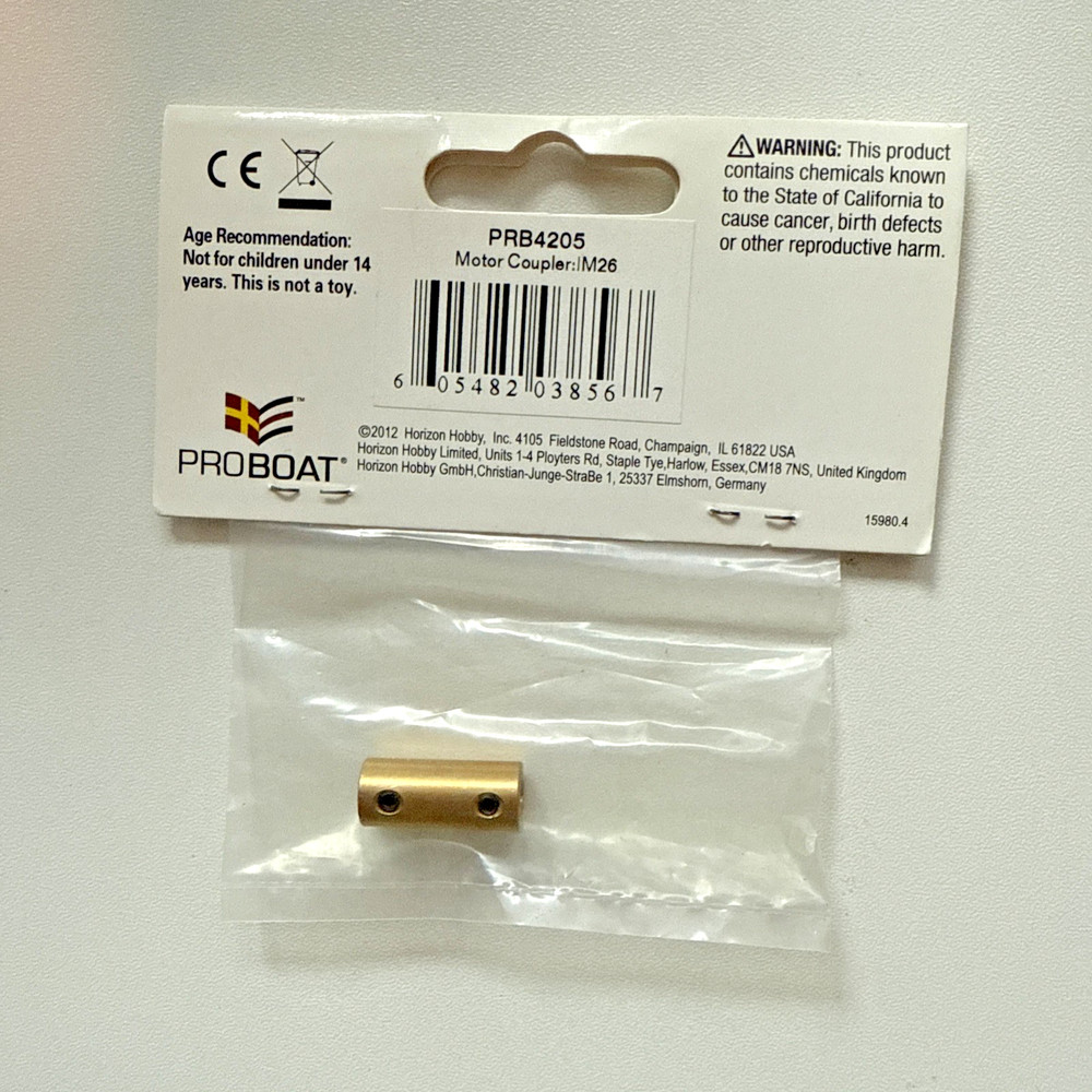 PROBOAT MOTOR COUPLER FOR IMPULSE 26 PRB4205 NEW OLD INVENTORY