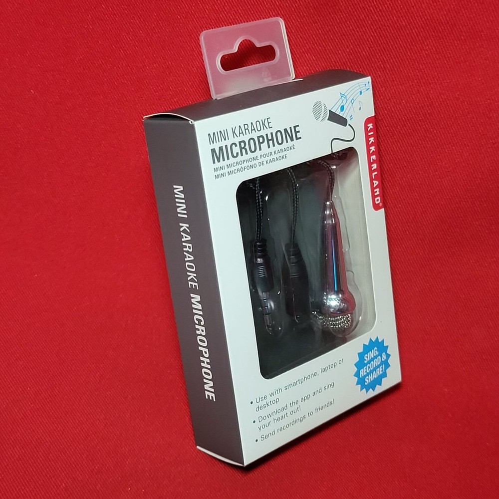 Kikkerland Mini Karaoke Microphone Sing Record & Share