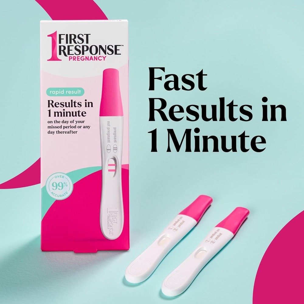 FIRST RESPONSE Rapid Result Pregnancy Test - 2 Tests Exp 4/10/27