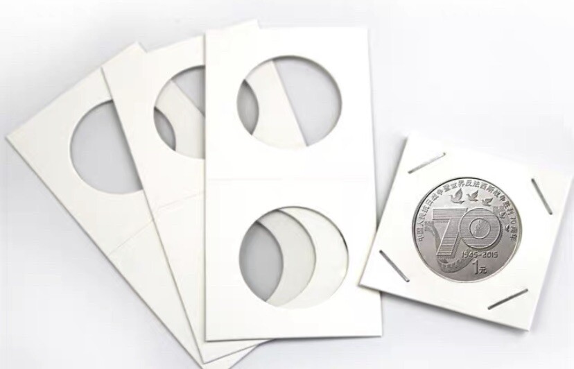 🇨🇦2X2 Cardboard High Quality Coin Flips 31.5mm(50Flips)