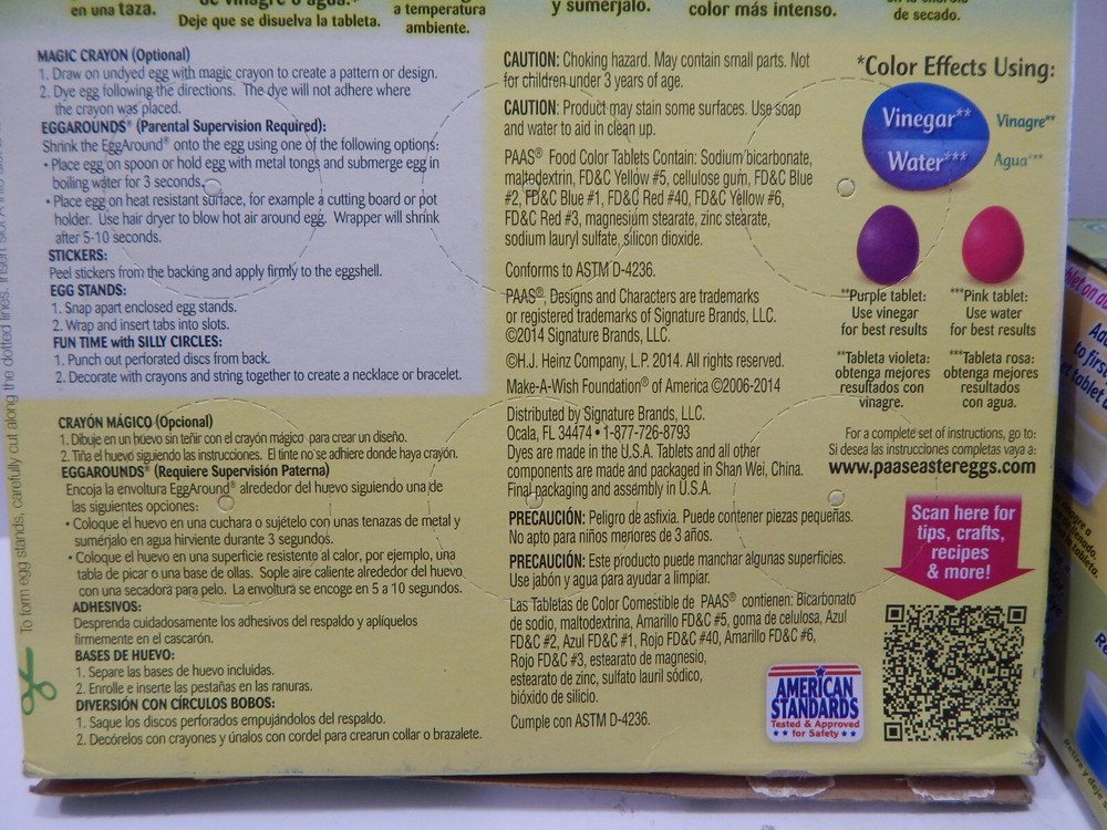 PAAS Color Cups & Egg Decorating Kit Lot