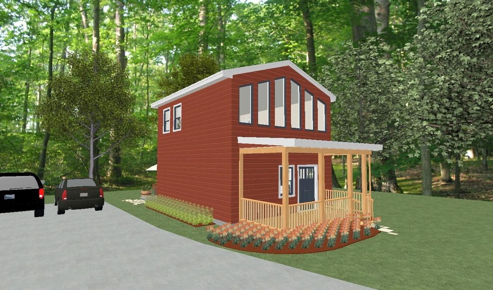 Tiny House  Blueprints drawing two floor 778 SQFT
