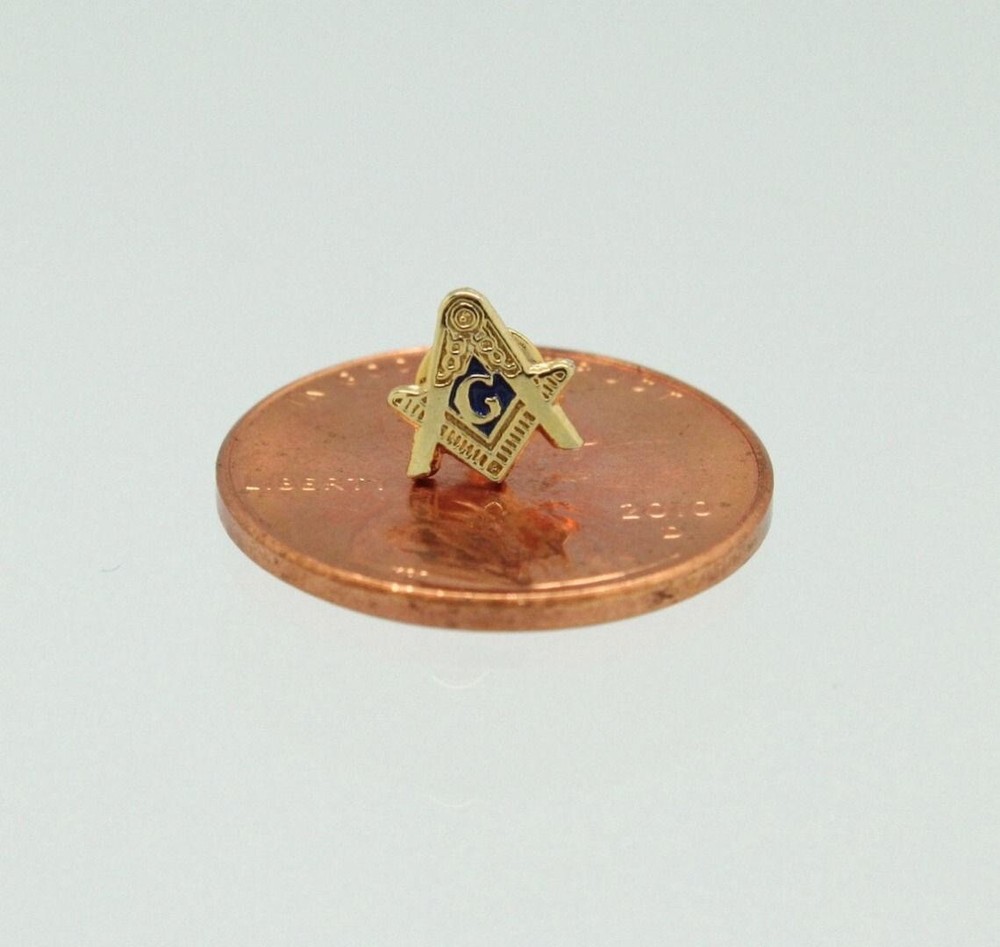 Square & Compasses Masonic Freemason Lapel Pin 1/4''