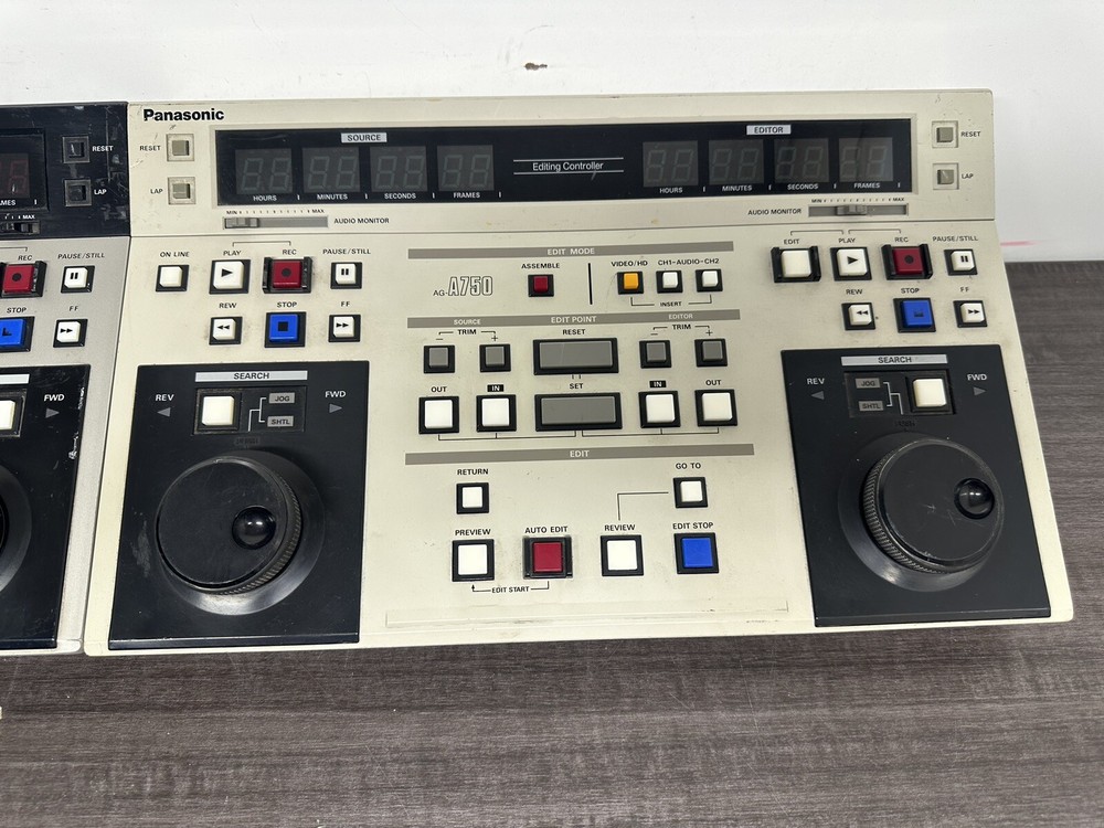 2 Panasonic Linear Video Edit Controller AG-A650 & AG-A750 - G54