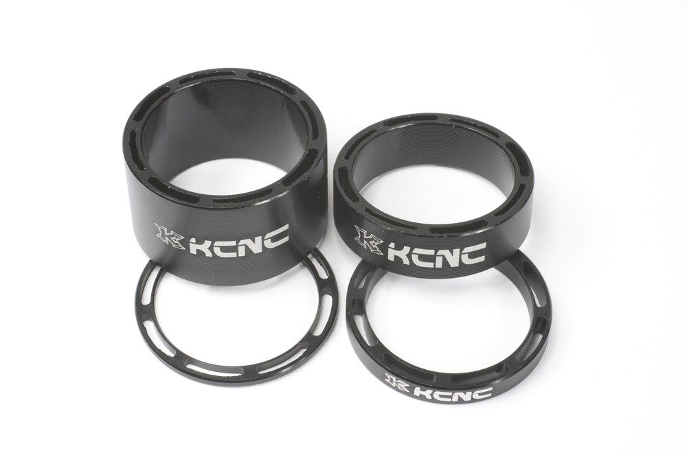 KCNC 1-1/8" Hollow Spacer Black
