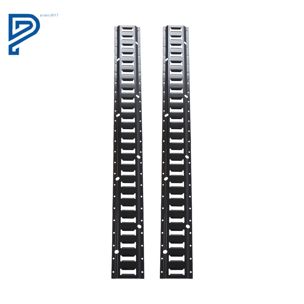 2 Pack 4' E Tie Down Rail Kit For Cargo Trailers Power Coated E-Tracks
