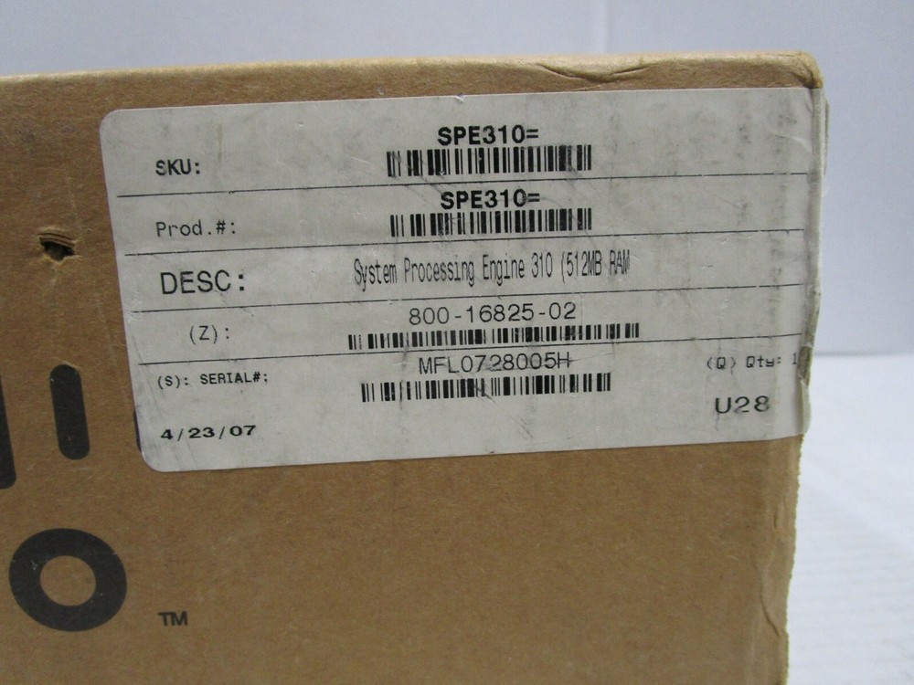 CISCO SPE310 SYSTEM PROCESSING ENGINE 310 NEW OPENED BOX SEE PHOTOS SHIPS FREE!