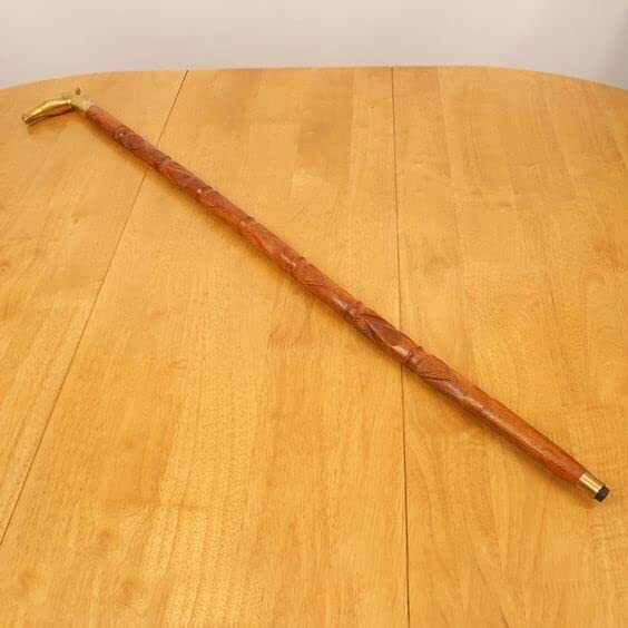 Nautical Solid Brass Handle Eagle Head Vintage Cane Shaft Walking Stick Canes