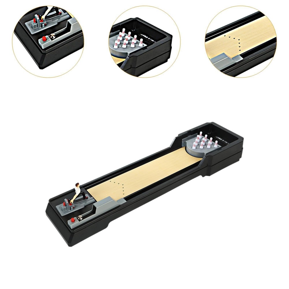 JunZheHub Tabletop Bowling Game - Arcade Desktop Activity for All Ages