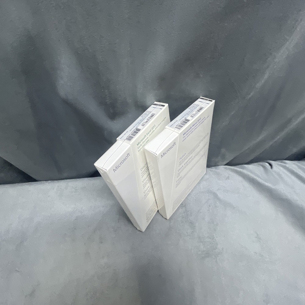 Microsoft Word 2013 & Microsoft Excel 2013 Key Cards In Sealed Boxes 1 PC