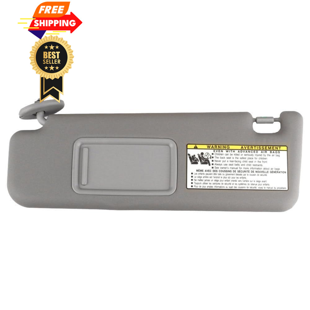 Dasbecan Gray Left Driver Side Sun Visor Compatible with Toyota 4Runner
